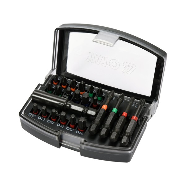 ZESTAW UDAROWYCH KOŃCÓWEK ŚRUBOKRĘTOWYCH 23 SZT. YT-04621