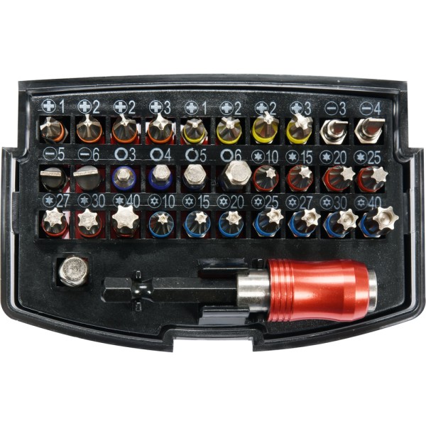 ZESTAW KOŃCÓWEK ŚRUBOKRĘTOWYCH 32 SZT. YT-04622