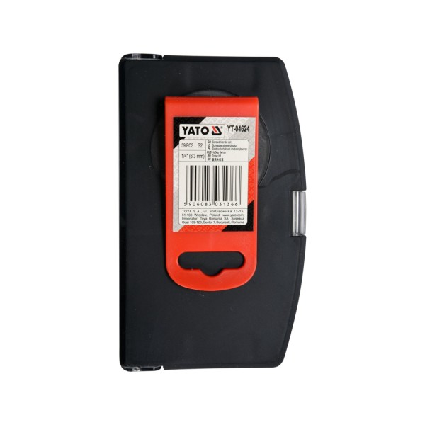 ZESTAW KOŃCÓWEK ŚRUBOKRĘTOWYCH 59 SZT. YT-04624