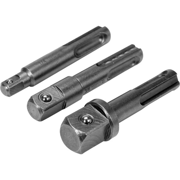 ZESTAW ADAPTERÓW SDS-PLUS DO NASADEK-1/4,3/8,1/2 YT-04686
