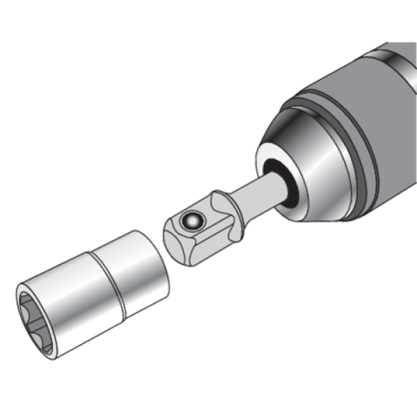 ZESTAW ADAPTERÓW SDS-PLUS DO NASADEK-1/4,3/8,1/2 YT-04686
