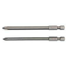 KOŃCÓWKI WKRĘTAKOWE 1/4'', 2 SZT., PHILLIPS: PH1X100MM, PH2X100MM YT-0488
