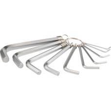KLUCZE IMBUSOWE HEX, 1,5-10 MM, ZESTAW 10 SZT. YT-0504