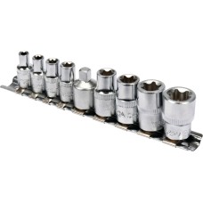 KLUCZE NASADOWE TORX E5-E16, ZESTAW 9 SZT. YT-0520