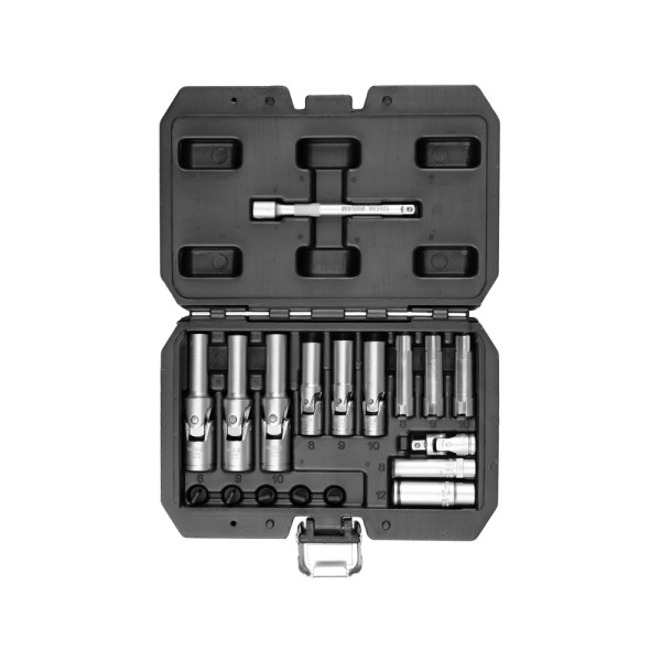 ZESTAW KLUCZY DO ŚWIEC ŻAROWYCH 18 ELEMENTÓW YT-05346