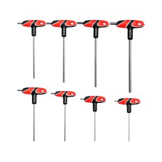 ZESTAW KLUCZY TRZPIENIOWYCH HEX Z RĘKOJEŚCIĄ 8CZ YT-05583