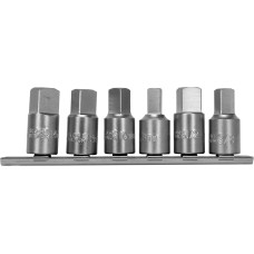 ZESTAW 6 KLUCZY WPUSTOWYCH DO KORKÓW OLEJU 3/8'' YT-05997