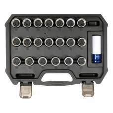 ZESTAW NASADEK DO ŚRUB ZABEZPIECZAJĄCYCH OPEL 21 ELEMENTY YT-060306