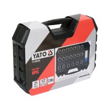 ZESTAW NASADEK DO ŚRUB ZABEZPIECZAJĄCYCH OPEL 21 ELEMENTY YT-060306