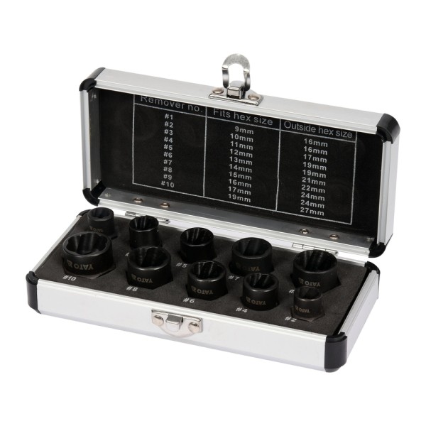 ZESTAW WYKRĘTAKÓW DO ŚRUB 10 SZT YT-06031