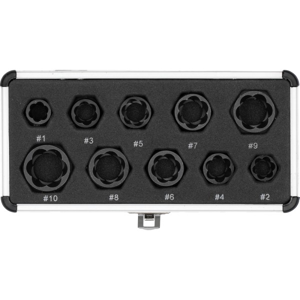 ZESTAW KRÓTKICH WYKRĘTAKÓW DO ŚRUB  10 ELEMENTÓW YT-060311