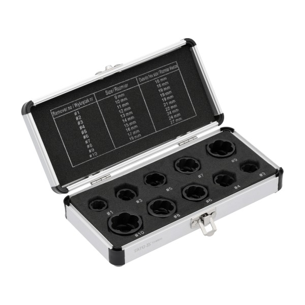 ZESTAW KRÓTKICH WYKRĘTAKÓW DO ŚRUB  10 ELEMENTÓW YT-060311