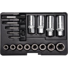 UNIWERSALNY ZESTAW WYKRĘTAKÓW DO ŚRUB, SZPILEK 17 CZĘŚCI YT-06033