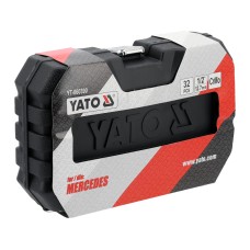 ZESTAW NASADEK DO ŚRUB ZABEZPIECZAJĄCYCH MERCEDES  32 ELEMENTY YT-060390