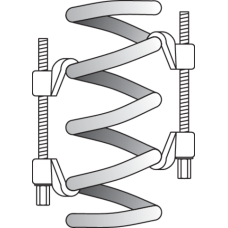 ŚCIĄGACZ DO SPRĘŻYN 90X200 MM, 2 SZT. YT-0605