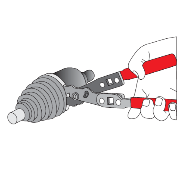 SZCZYPCE DO OPASEK ZACISKOWYCH OSŁONY PRZEGUBU YT-0606