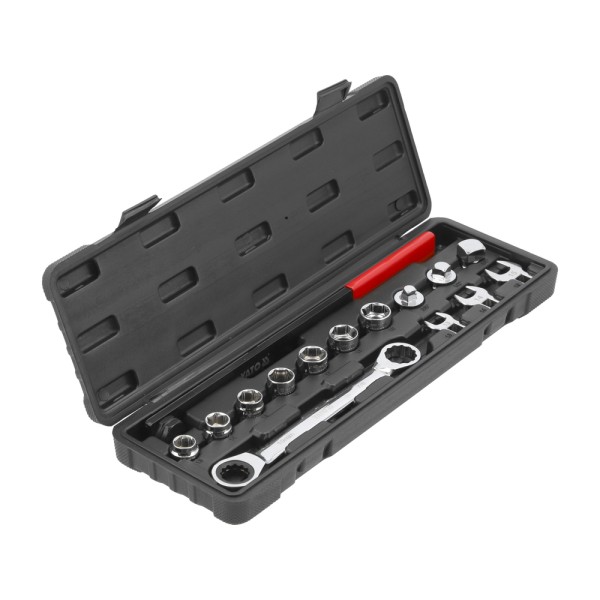 ZESTAW KLUCZY Z GRZECHOTKĄ DO NAPINACZY 15 CZ YT-06279