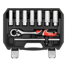 KLUCZE DO MOCOWANIA AMORTYZATORÓW 19 ELEMENTÓW Z GRZECHOTKĄ PRZELOTOWĄ YT-06282