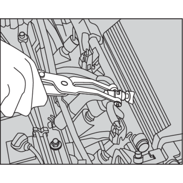 SZCZYPCE DO OPASEK I PRZEWODÓW GUMOWYCH, 2 SZT. YT-0645