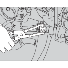 SZCZYPCE DO OPASEK I PRZEWODÓW GUMOWYCH, 2 SZT. YT-0645