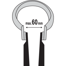 SZCZYPCE DO OPASEK WYDECHU 300MM YT-0652