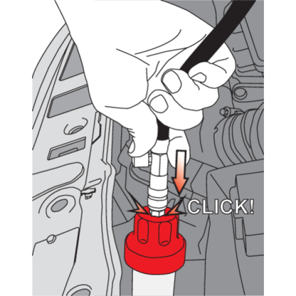 ZESTAW DO DIAGNOSTYKI I OBSŁUGI UKŁADU CHŁODZENIA, ZAWIERA 28 ELEMENTÓW. YT-06721