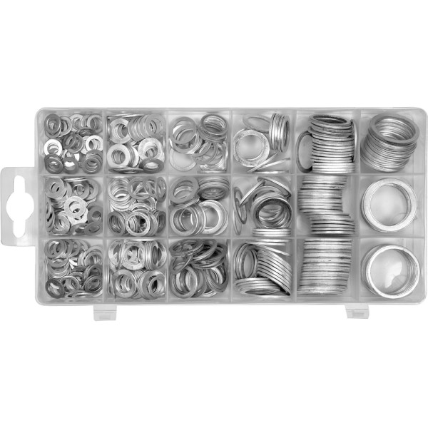 ZESTAW PODKŁADEK ALUMINIOWYCH 450 SZTUK YT-068652