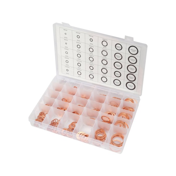 ZESTAW PODKŁADEK MIEDZIANYCH 580  SZT. YT-068711