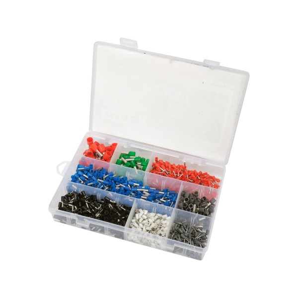 ZESTAW KOŃCÓWEK I KONEKTORÓW KABLOWYCH 1200 SZT YT-068914