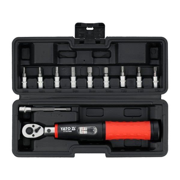 ZESTAW DYNAMOMETRYCZNY PRECYZYJNY ZAWIERA 11 ELEMENTÓW YT-07840