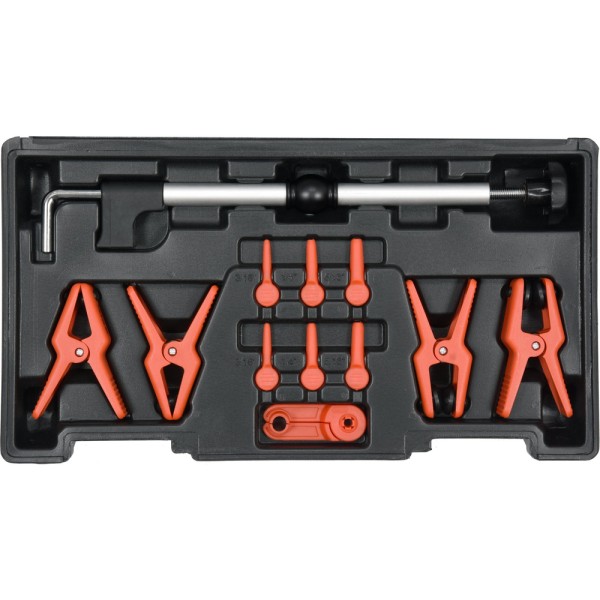 ZESTAW ZACISKÓW DO PRZEWODÓW METALOWYCH I ELASTYCZNYCH. ZAWIERA 12 SZTUK YT-08392