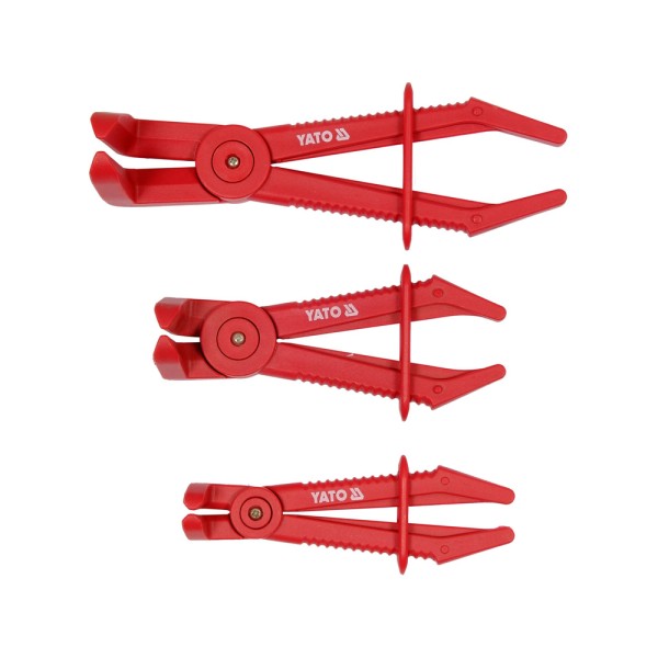 ZACISKI KĄTOWE DO PRZEWODÓW Z CIECZĄ, ZESTAW 3 SZT. YT-08403