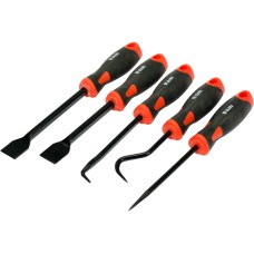 ZESTAW HAKÓW I SKROBAKÓW Z RĘKOJEŚCIĄ 5 CZ YT-08422