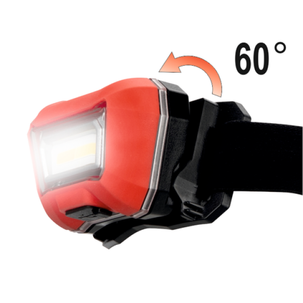 LAMPKA CZOŁOWA DO DOBIERANIA KOLORÓW CRI96+, 3 BARWY, LI-ION 3,7V 1500MAH, IP65, IK07 YT-08490