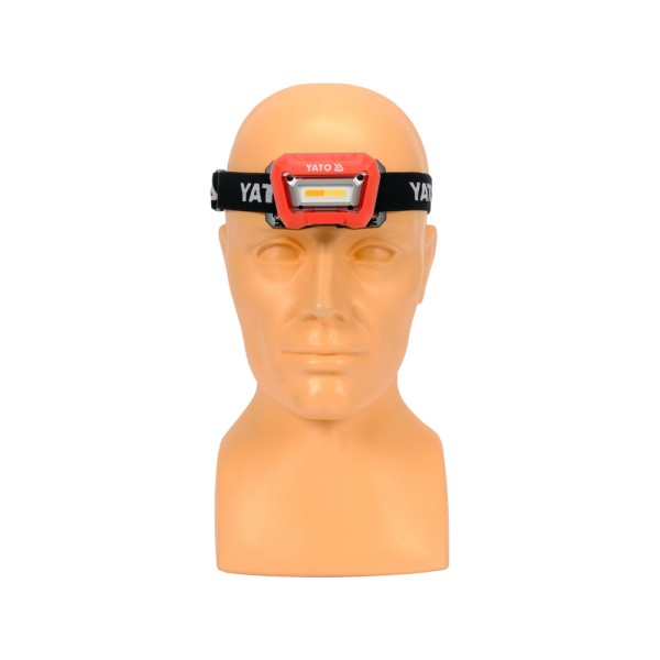 LAMPKA CZOŁOWA DO DOBIERANIA KOLORÓW CRI96+, 3 BARWY, LI-ION 3,7V 1500MAH, IP65, IK07 YT-08490