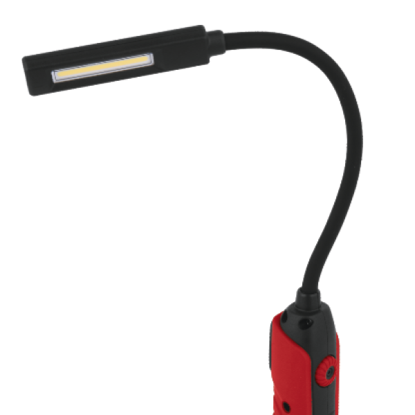 LAMPA WARSZTATOWA COB 500LM ELASTYCZNE RAMIĘ, REGULACJA ŚWIATŁA, IP54, IK07, PA6+TPR YT-08527