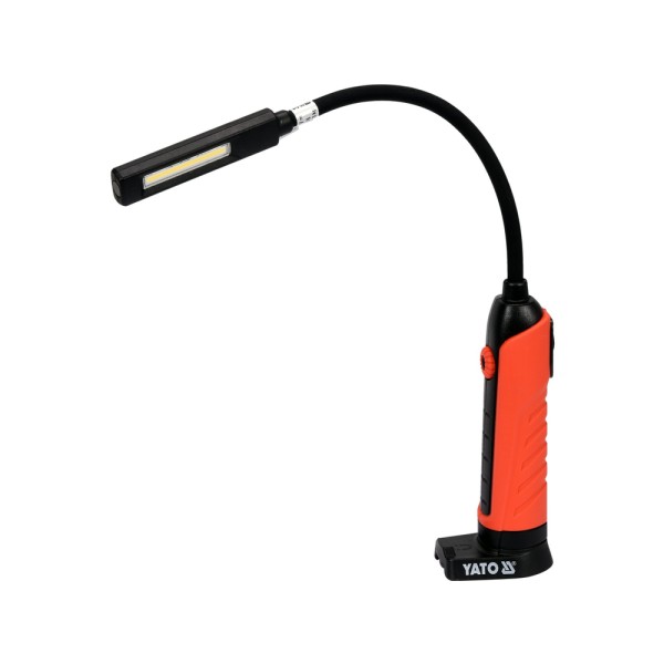 LAMPA WARSZTATOWA COB 500LM ELASTYCZNE RAMIĘ, REGULACJA ŚWIATŁA, IP54, IK07, PA6+TPR YT-08527