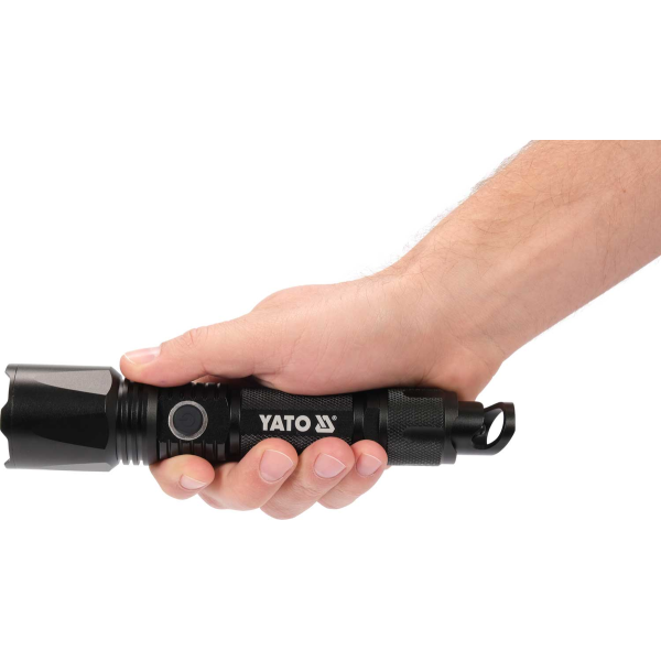 LATARKA AKUMULATOROWA 10W 900LM IP64, LI-ION 3,7V 2200MAH, ZASIĘG: 200M, POWERBANK, ZOOM YT-08559