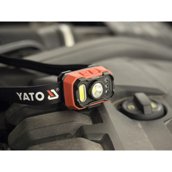 LATARKA CZOŁOWA 1000LM AKU, CZUJNIK RUCH YT-085942