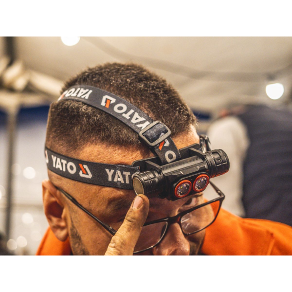 LATARKA CZOŁOWA 3000LM, AKU YT-085943