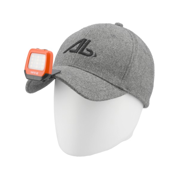 LATARKA CZOŁOWA I NA CZAPKĘ Z DASZKIEM 2W1 200LM YT-08598