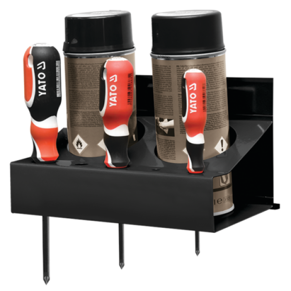 MAGNETYCZNA PÓŁKA NA POJEMNIKI/WKRĘTAKI YT-08681