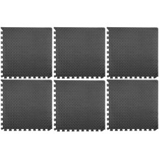 ZESTAW MAT OCHRONNYCH WARSZTAT/FITNESS. ZAWIERA 6 SZTUK 60X60CM 12MM GRUBOŚCI YT-08780