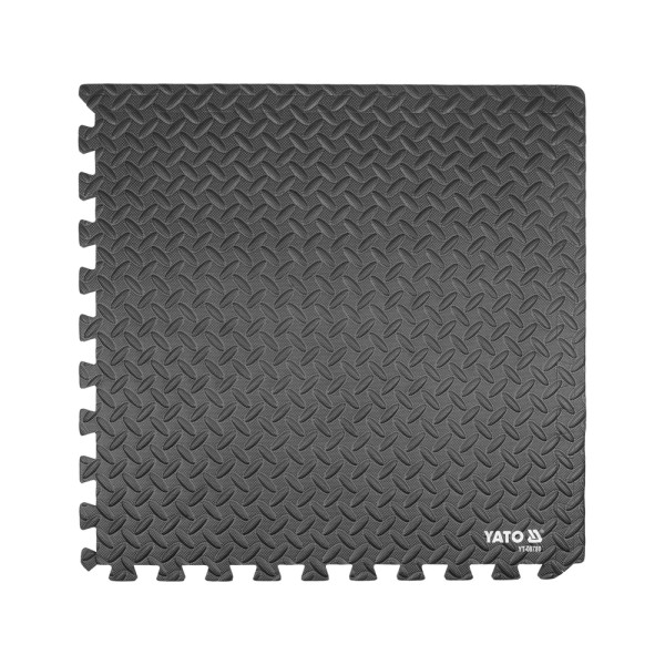 ZESTAW MAT OCHRONNYCH WARSZTAT/FITNESS. ZAWIERA 6 SZTUK 60X60CM 12MM GRUBOŚCI YT-08780