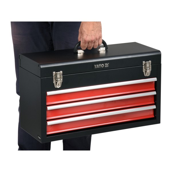 SKRZYNKA NARZĘDZIOWA 3 SZUFLADY YT-08873