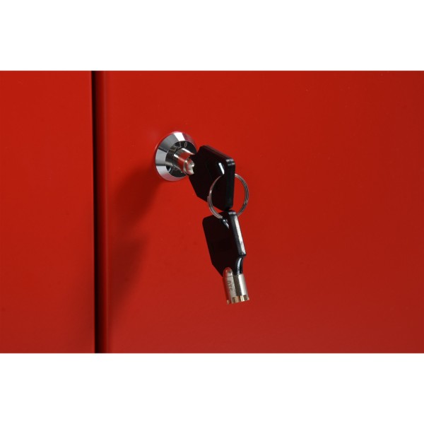 SZAFKA WARSZTATOWA WYSOKA DWUDRZWIOWA Z 3 PÓŁKAMI. WYMIARY SZAFY: 660 X 457 X 2000MM. YT-08931