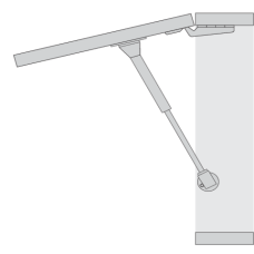 SZAFKA SERWISOWA PODWIESZANA, OTWIERANA DO GÓRY, WYMIARY 660 X 410 X 305MM. YT-08935