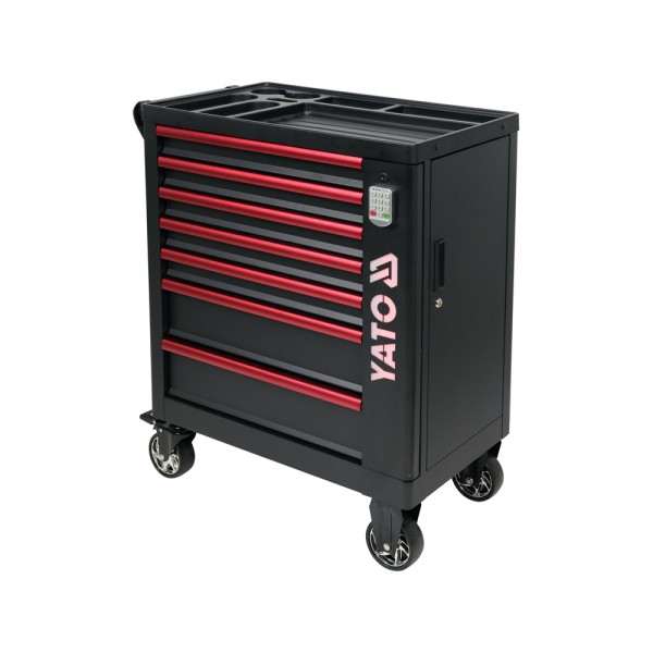 SZAFKA SERWISOWA 7 SZUFLAD, ZAMEK SZYFROWY, LOGO LED YT-09004