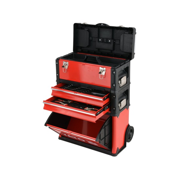 WÓZEK NARZĘDZIOWY 3CZĘŚCIOWY Z NARZĘDZIAMI YT-09104