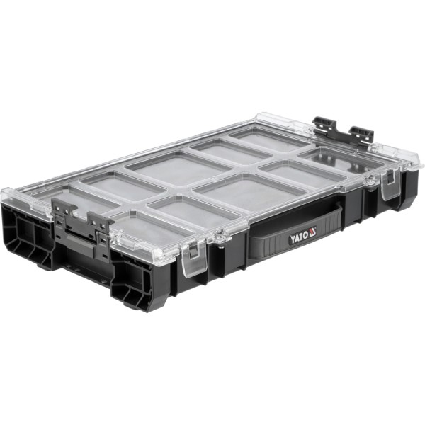 ZESTAW NA KOŁACH 3 SZT SKRZYNEK NARZĘDZIOWYCH, SYSTEMOWYCH, MODUŁOWYCH 35BT2P10P S12 YT-09173